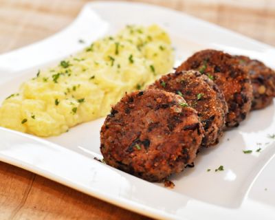 Einfache Champignon-Bohnen-Laibchen