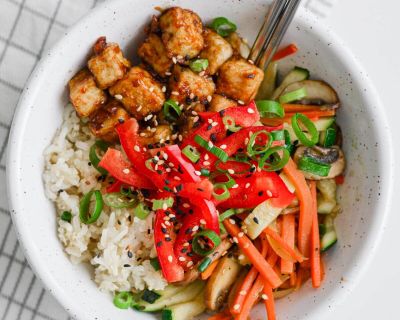 Veganes Teriyaki Tofu