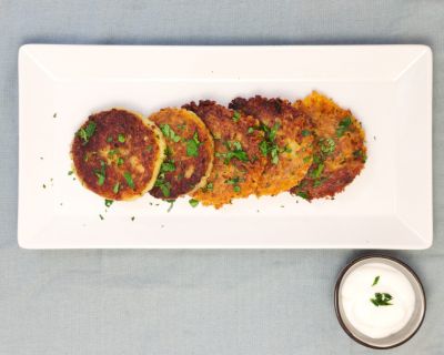 Saftige vegane Kartoffel-Karfiol-Laibchen