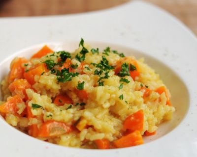 Oranges-Gemüse-Risotto