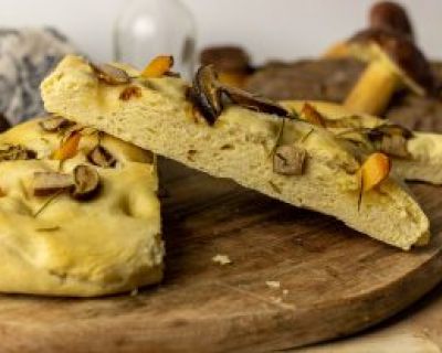 Steinpilz Focaccia – fluffiges italienisches Ofenbrot, einfach selbstgemacht