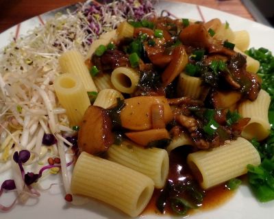 Pilz Zwiebel Gulasch