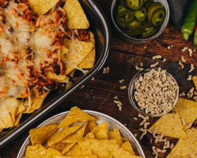 Vegane Nachos mit Sonnenblumen Hack