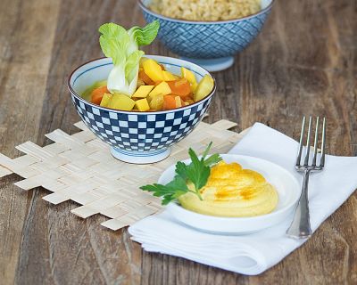 Kichererbsencurry mit Mango & Pak Choi