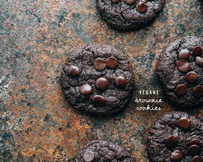 Vegane Brownie Cookies – Aber bitte mit Schokolade!