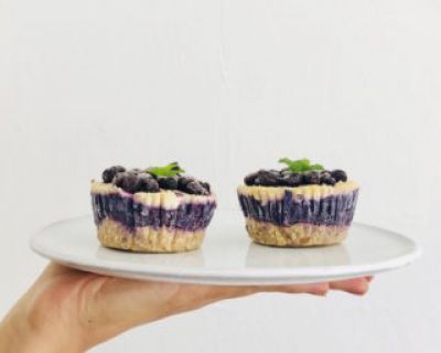 No Bake Blaubeer Vanille Törtchen