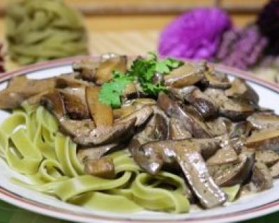 Tagliatelle verde ai Funghi Porcini – Nudeln mit Steinpilzen