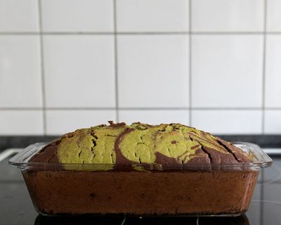 Matcha-Schoko-Marmorkuchen (vegan)