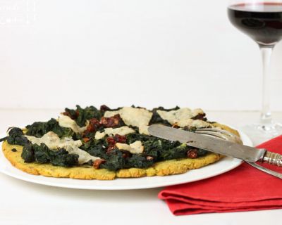 Kartoffel Pizza glutenfrei mit Bärlauch