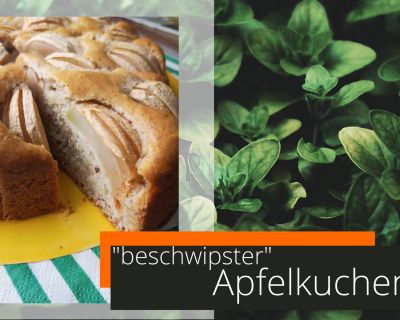 „beschwipster“ Apfelkuchen – vegan
