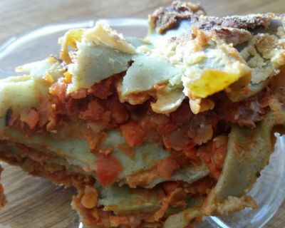 Gemüse-Linsen-Lasagne