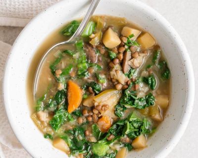 Linsensuppe mit Grünkohl