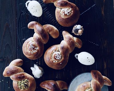 Vegan Easter Bunny Rolls * Vegane Osterhasen