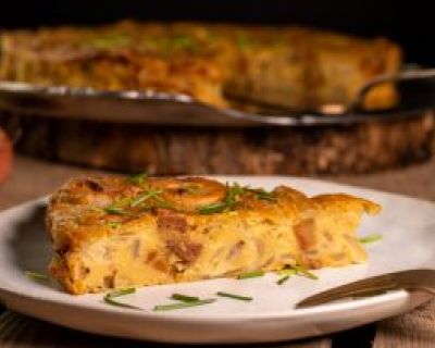 Zwiebelkuchen ohne Boden – einfach, lecker und vegan