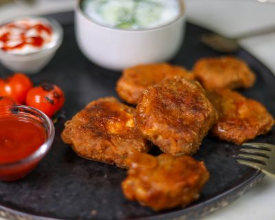 Wiesenstäubling-Nuggets – vegane Wildpilz-Nuggets