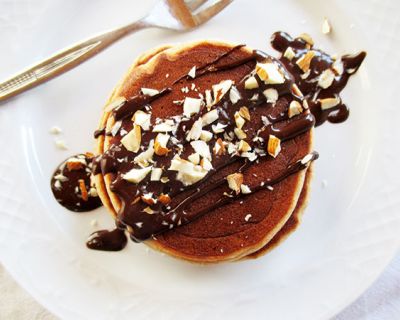 Mini Mandel Pfannkuchen (Vegan, Glutenfrei, Ohne Kristallzucker)