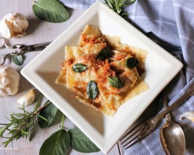 Kürbisravioli / Ravioli di Zucca