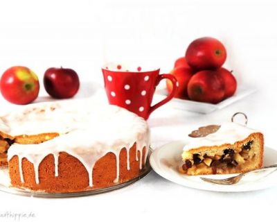 Gedeckter Apfelkuchen