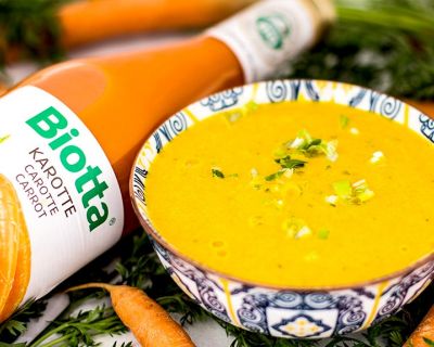 Exotische Karottensaftsuppe