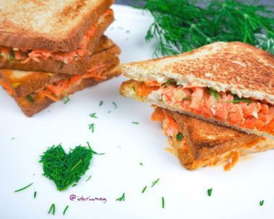 Köstliches Karotte Gurke Dill Sandwich – mit Mayonnaise & Zitrone