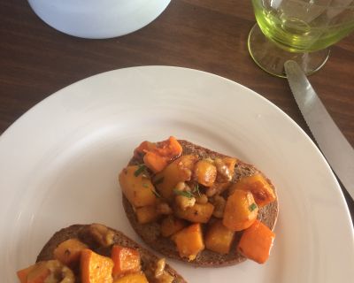 Wunderbares Kürbiscrostini
