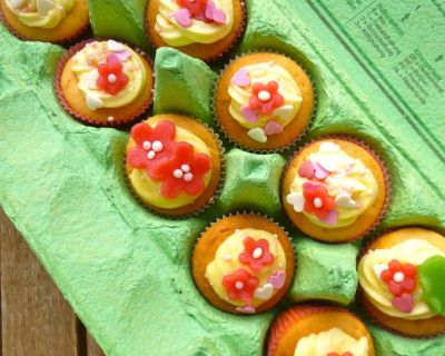 Minicupcakes mit Joghurt und Limette - süß am Sonntag