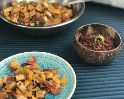 Fried Tofu Salad