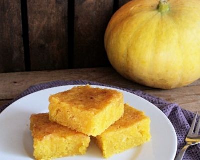 Saftige Kürbis Blondies