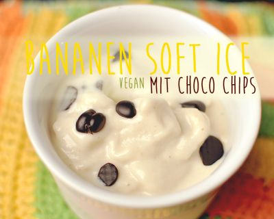 Bananen Soft Ice mit Choco Chips