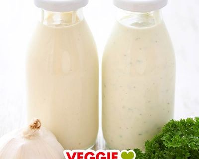 Vegane Joghurtsoße mit Knoblauch