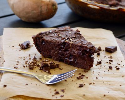 Vegane Brownies mit Süßkartoffel- oder Kürbispüree