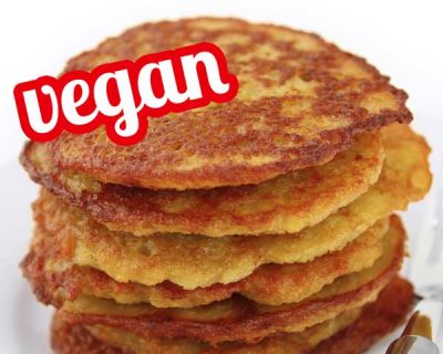 Vegane Kartoffelpuffer mit Kichererbsenmehl