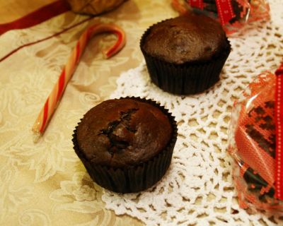 Weihnachtliche Schokomuffins