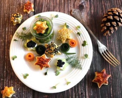 Weihnachtlicher Vorspeisenteller