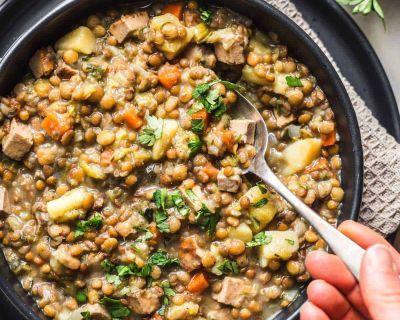 Bester veganer Linseneintopf