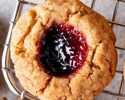 Vegane Erdnussbutter & Marmeladen Kekse