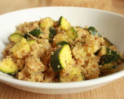 Rezept// Schneller Zucchini Couscous Topf [vegan]