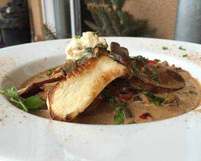 Saitan-Geschnetzeltes „Stroganoff“
